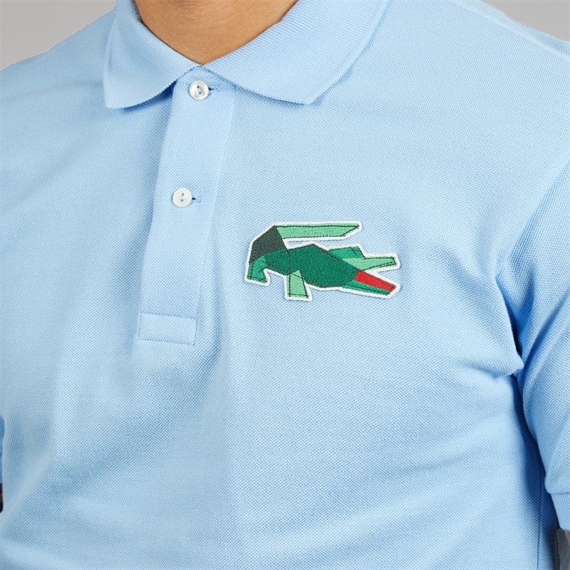Lacoste Mens Polo Shirt Pale Blue - Image 3