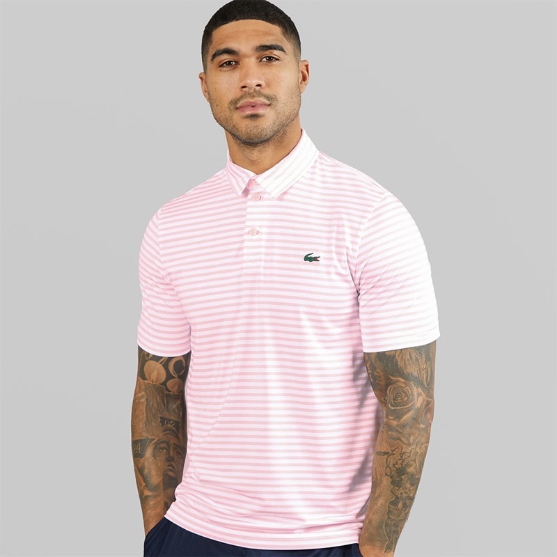 Lacoste Mens Regular Fit Polo Shirt Light Pink - Image 1