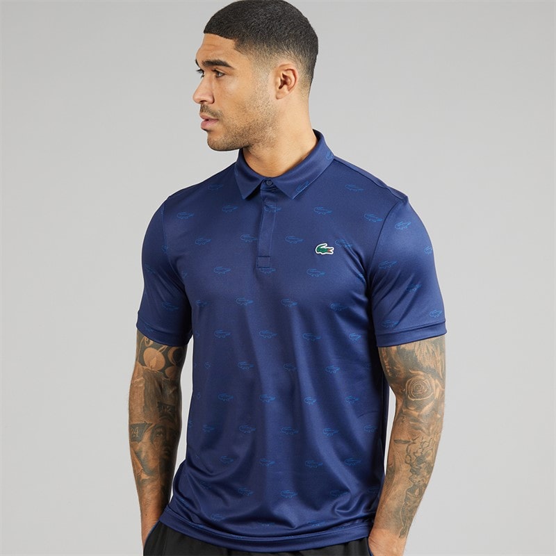 Lacoste Mens Regular Fit Polo Shirt Navy Blue/Blue - Image 1