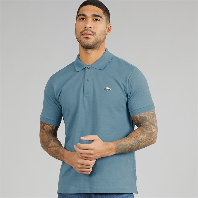 Lacoste Mens Classic Fit Polo Shirt Blue - Image 1