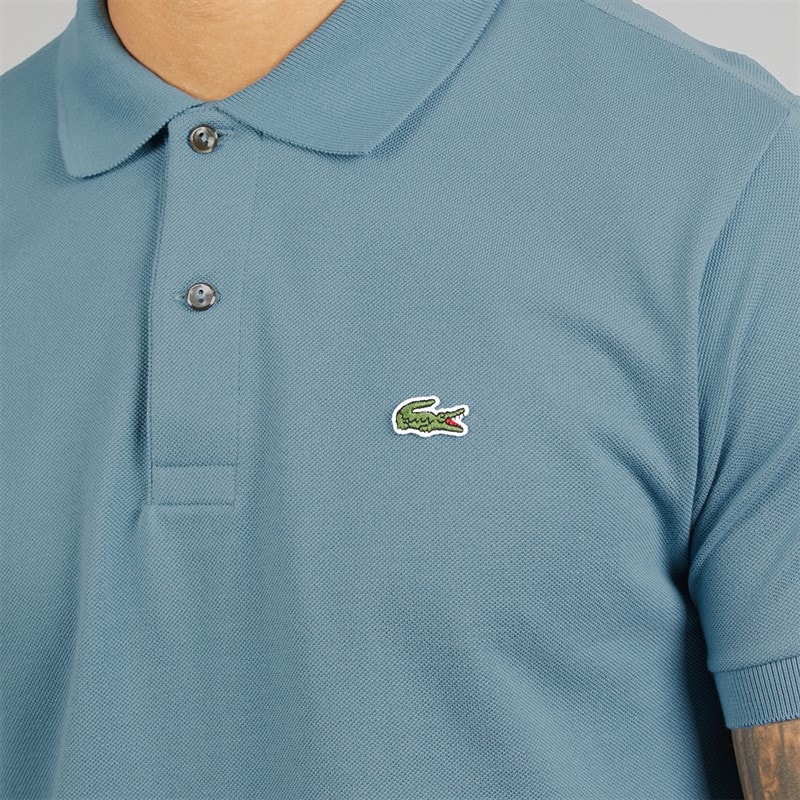 Lacoste Mens Classic Fit Polo Shirt Blue - Image 3