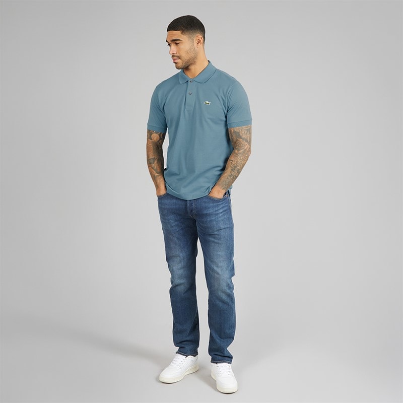 Lacoste Mens Classic Fit Polo Shirt Blue - Image 4