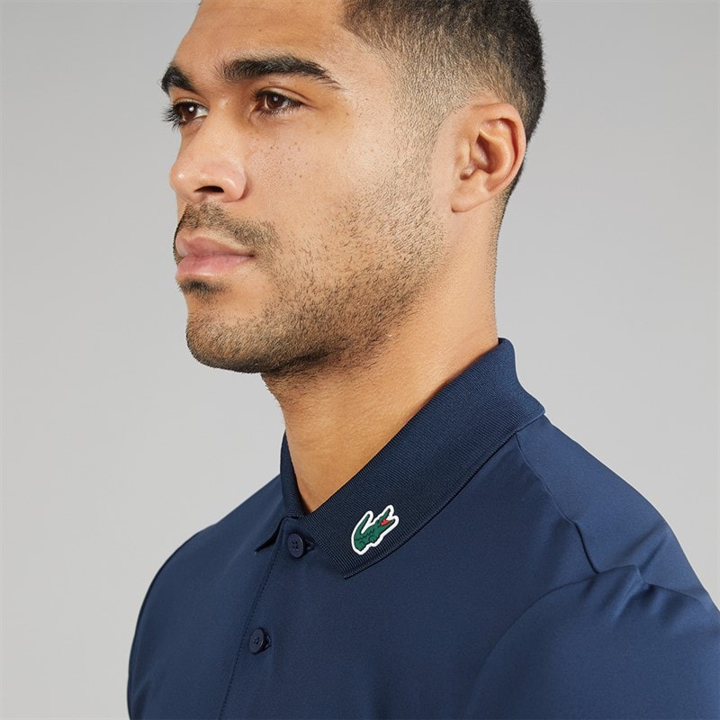 Lacoste Mens Regular Fit Polo Shirt Midnight Blue - Image 3
