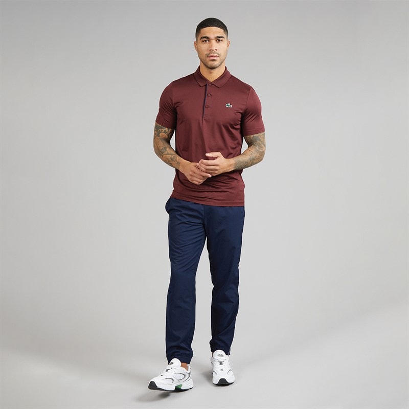 Lacoste Mens Polo Shirt Burgundy - Image 4