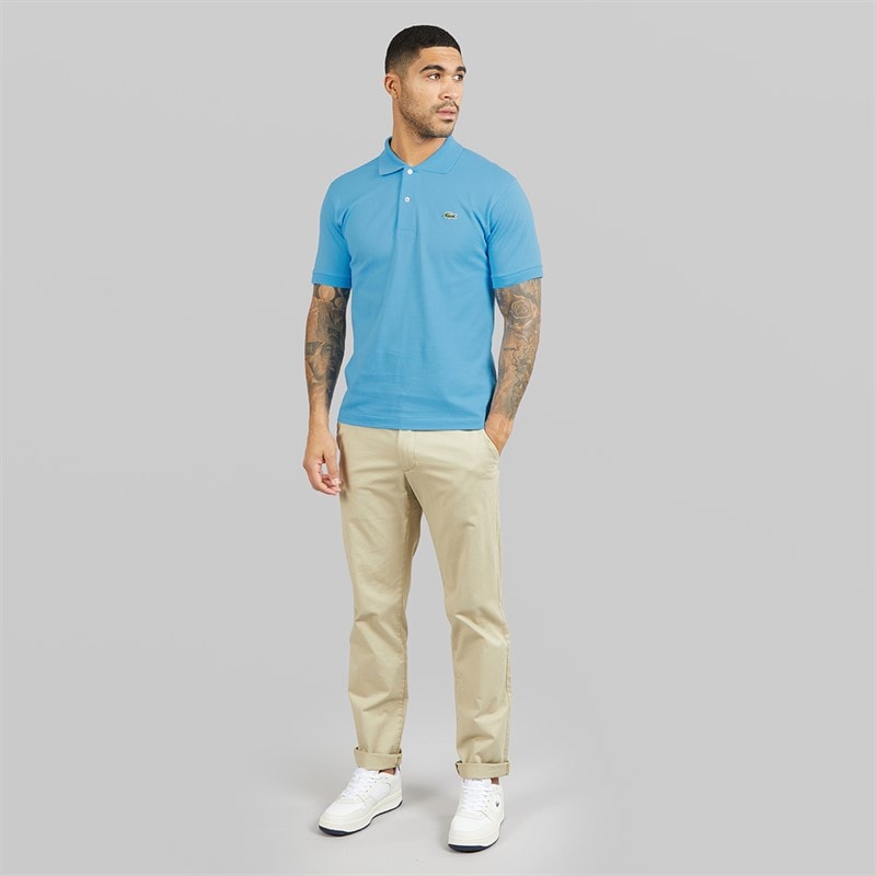 Lacoste Mens Classic Fit Polo Shirt Celest Blue - Image 4