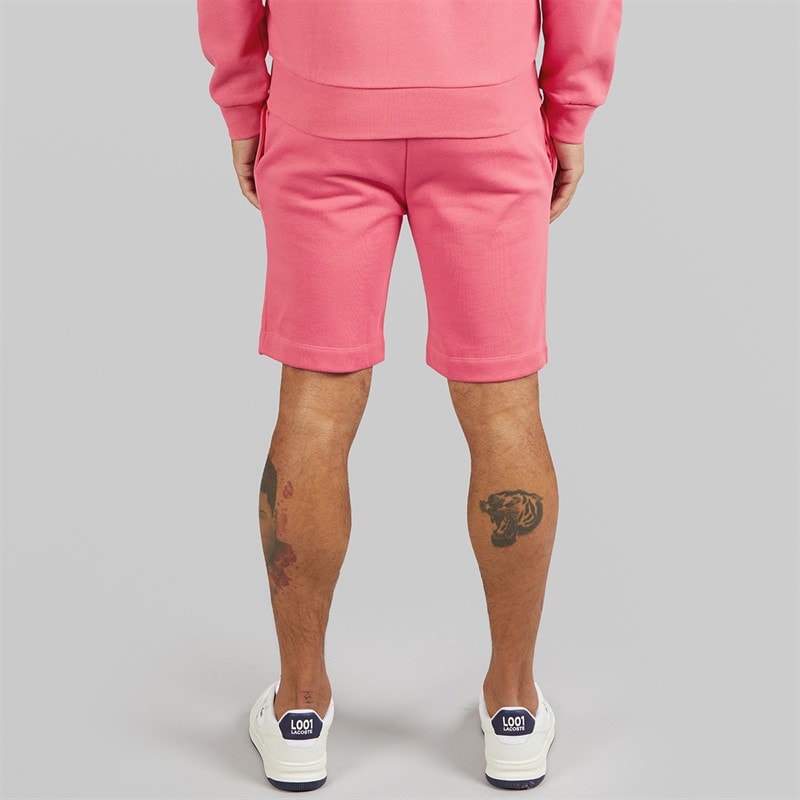 Lacoste Mens Regular Fit Fleece Shorts Pink - Image 2