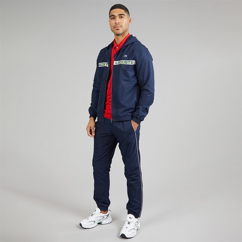 Lacoste Mens Logo Stripe Tracksuit Midnight Blue - Image 1