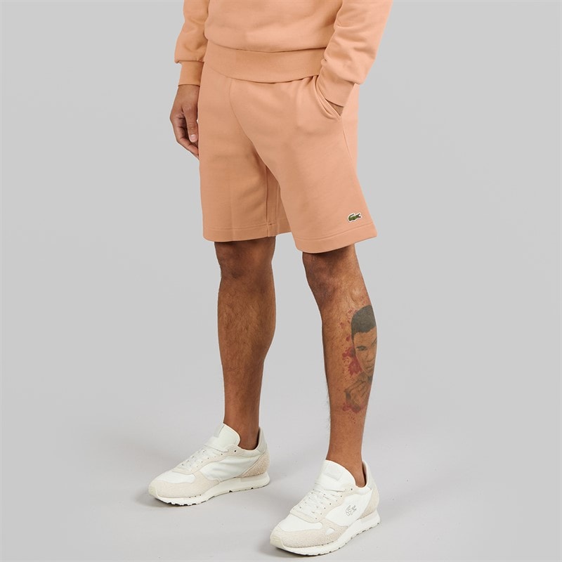 Lacoste Mens Regular Fit Fleece Shorts Pinkish Beige - Image 1