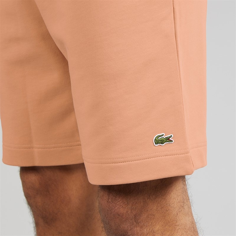 Lacoste Mens Regular Fit Fleece Shorts Pinkish Beige - Image 3