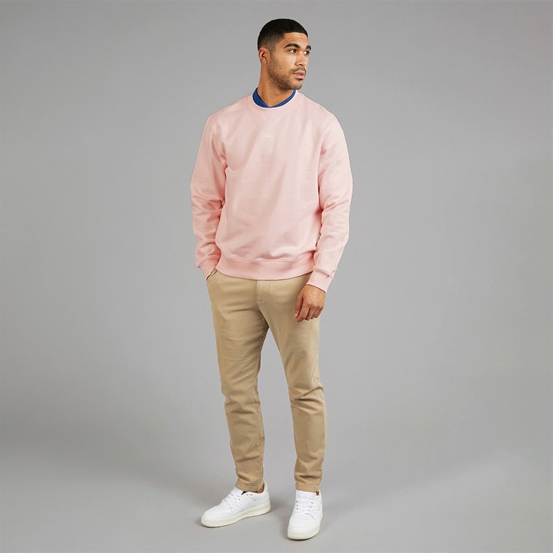 Lacoste Mens Printed Sweatshirt Light Pink - Image 4
