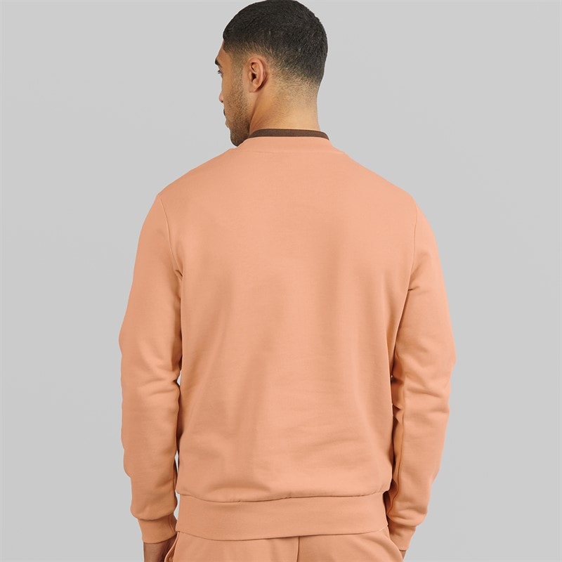 Lacoste Mens Classic Fit Fleece Sweatshirt Pinkish Beige - Image 2