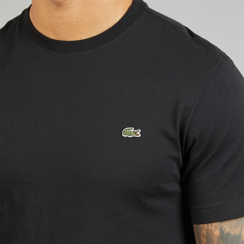 Lacoste Mens T-Shirt Black - Image 3