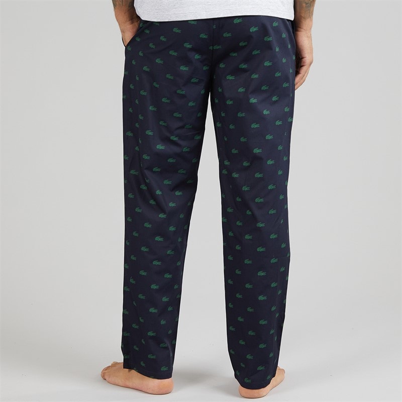 Lacoste Mens Lounge Pants Blue/Green - Image 2