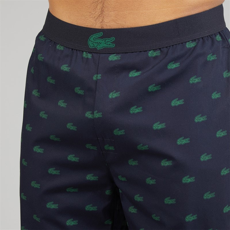 Lacoste Mens Lounge Pants Blue/Green - Image 3
