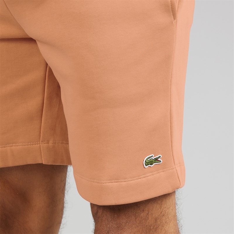 Lacoste Mens Regular Fit Fleece Shorts Pinkish Beige - Image 3