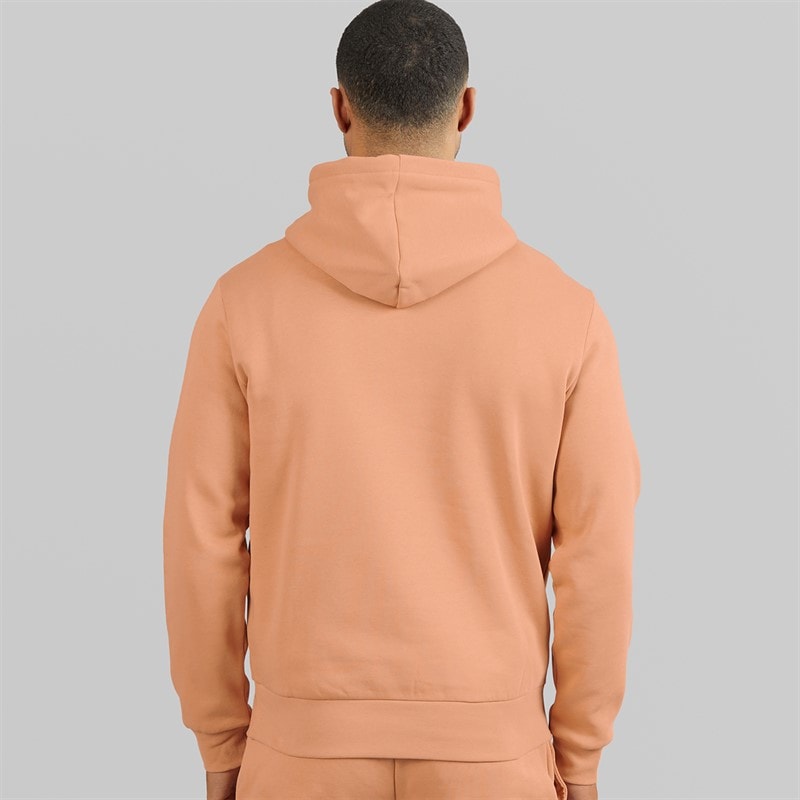 Lacoste Mens Fleece Hoodie Pinkish Beige - Image 2