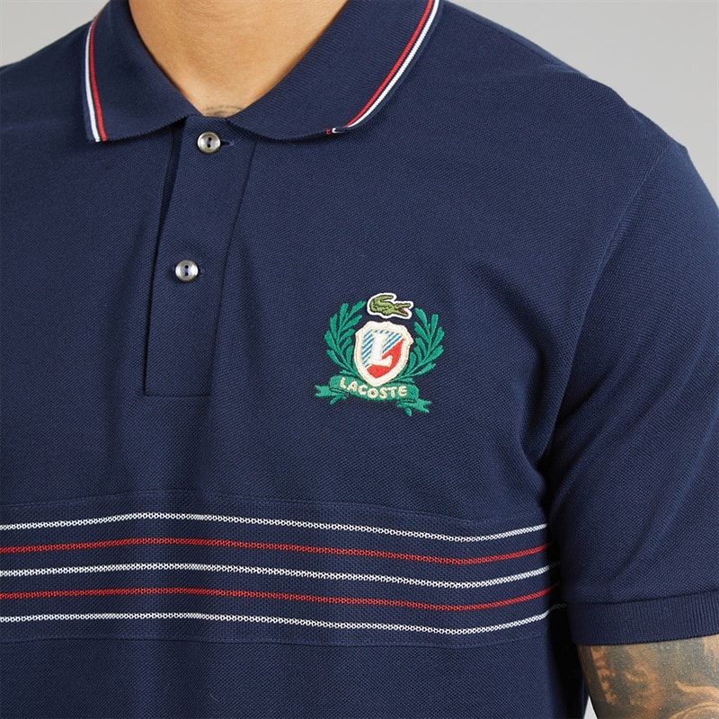 Lacoste Mens Polo Shirt Midnight Blue - Image 3