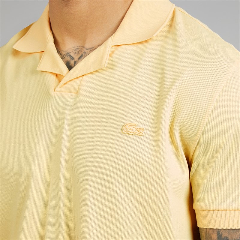 Lacoste Mens Polo Shirt Pastel Yellow - Image 3