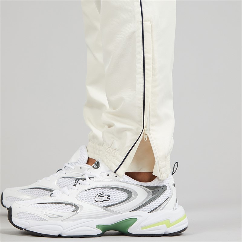 Lacoste Mens Printed Joggers Ecru White - Image 5
