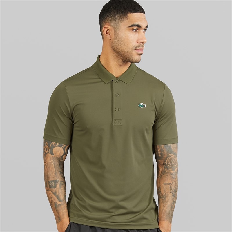 Lacoste Mens Regular Fit Polo Shirt Khaki Green - Image 1