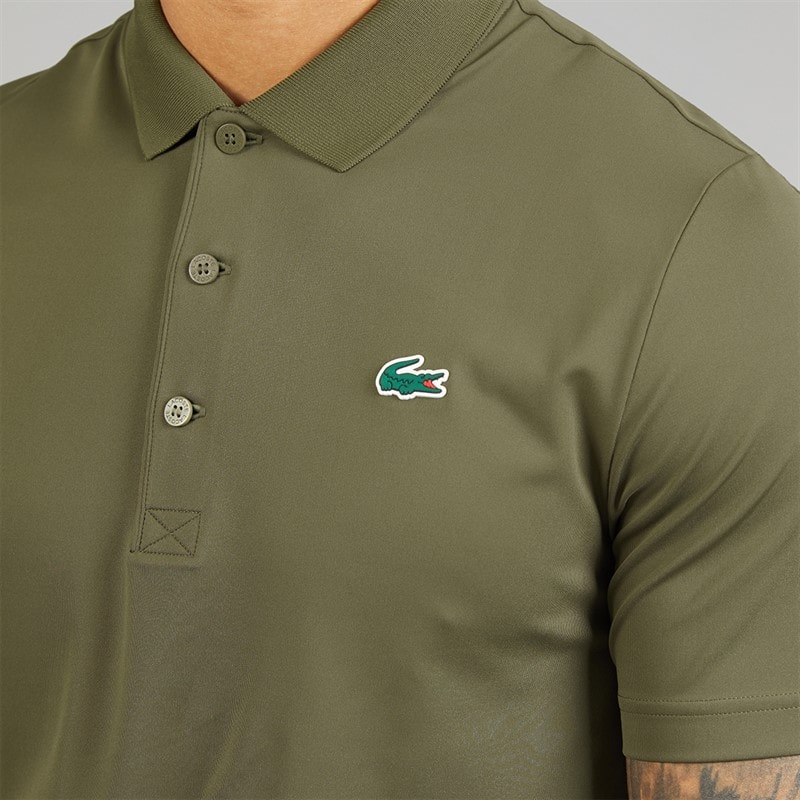 Lacoste Mens Regular Fit Polo Shirt Khaki Green - Image 3