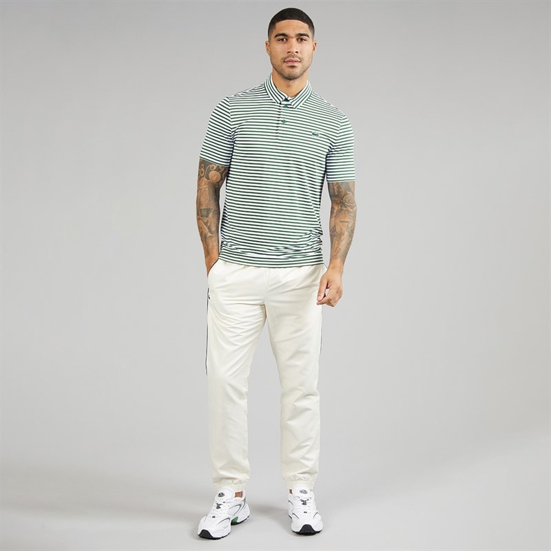 Lacoste Mens Regular Fit Polo Shirt Green/White - Image 4