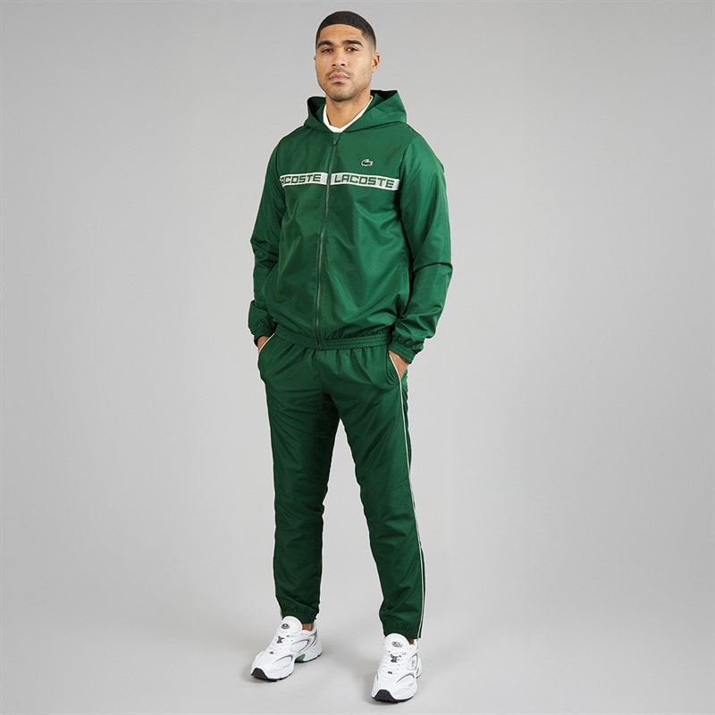 Lacoste Mens Logo Tracksuit Pine Green - Image 3