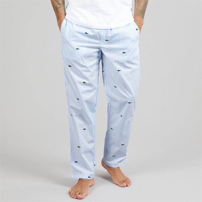 Lacoste Mens Lounge Pants Blue/White/Green