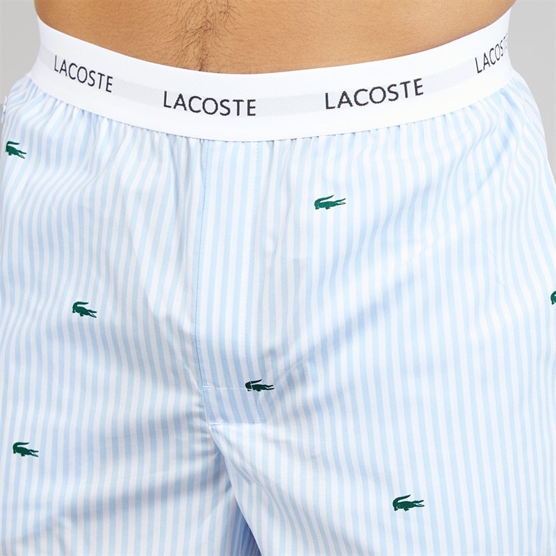 Lacoste Mens Lounge Pants Blue/White/Green - Image 3