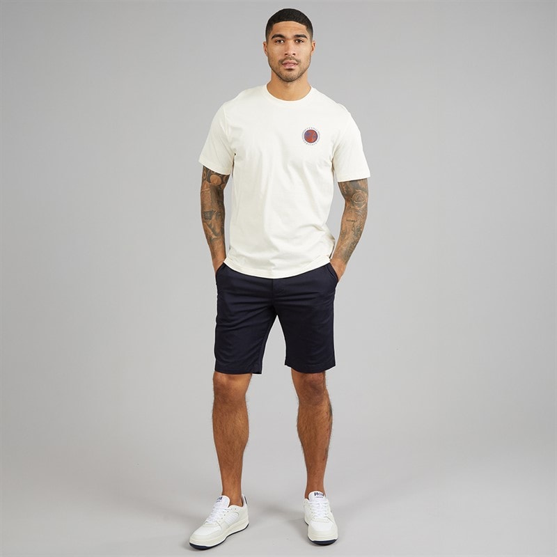 Lacoste Mens Multi Print Jersey T-Shirt Ecru White - Image 4
