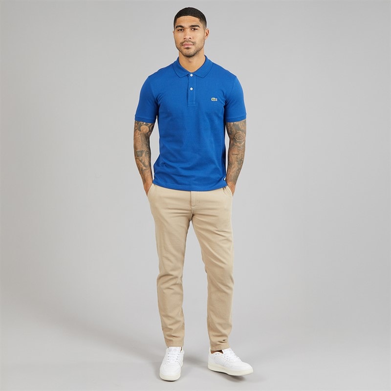 Lacoste Mens Slim Fit Polo Shirt Sapphire Blue - Image 4