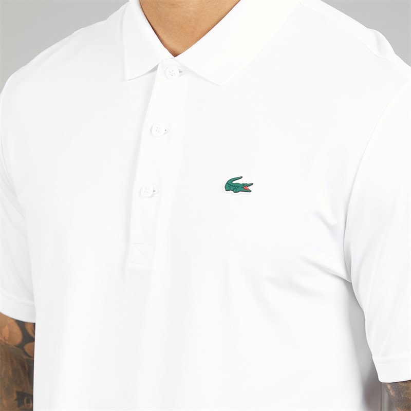 Lacoste Mens Regular Fit Polo Shirt White - Image 3