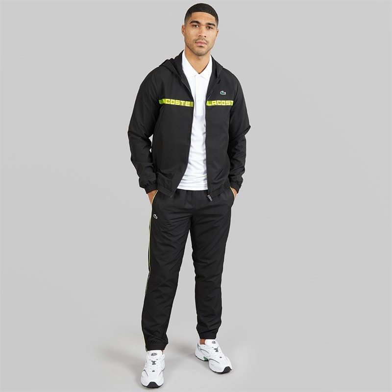 Lacoste Mens Logo Tracksuit Black - Image 1