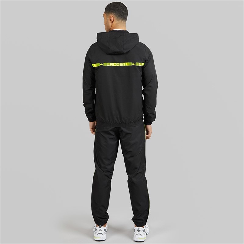 Lacoste Mens Logo Tracksuit Black - Image 2