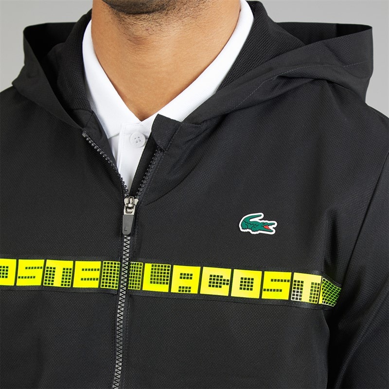 Lacoste Mens Logo Tracksuit Black - Image 3