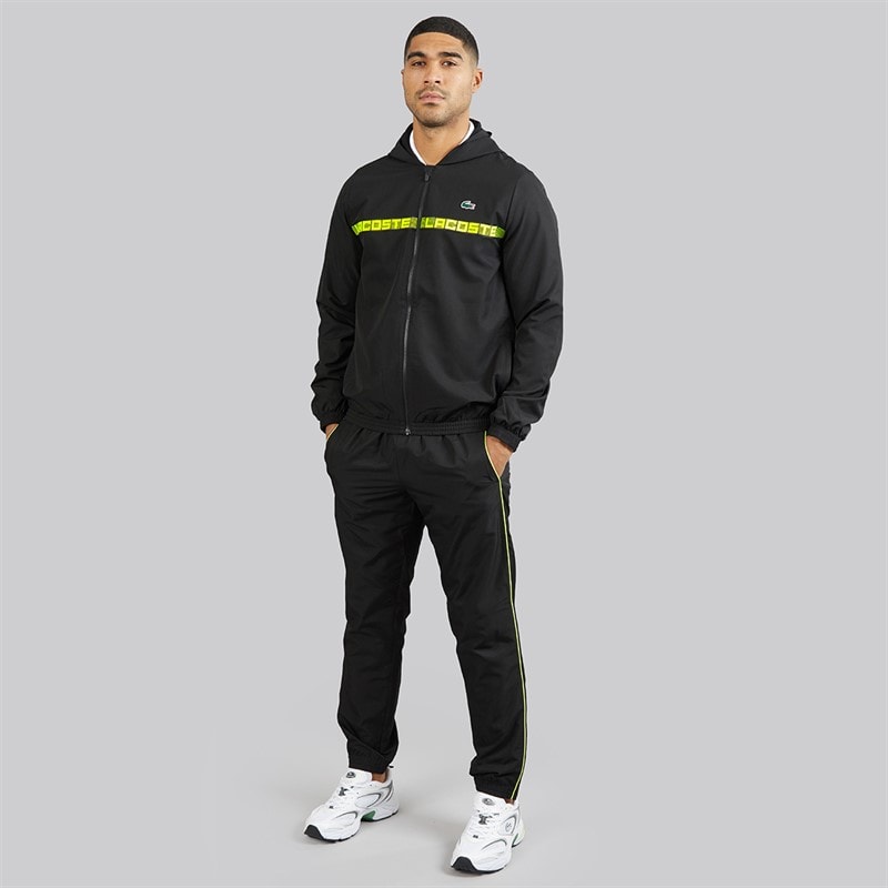 Lacoste Mens Logo Tracksuit Black - Image 4