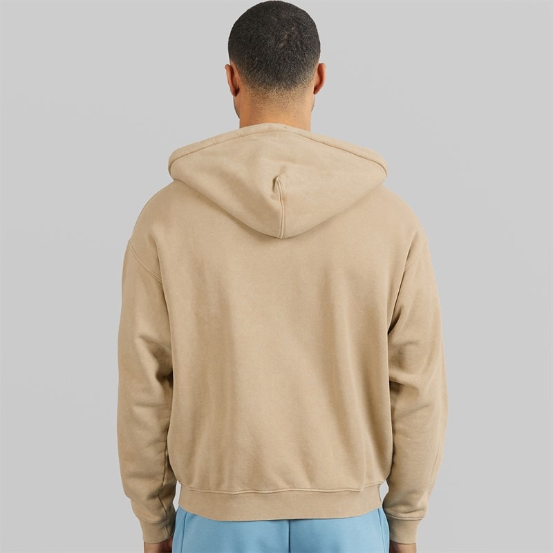 Lacoste Mens Zip Through Hoodie Beige - Image 2