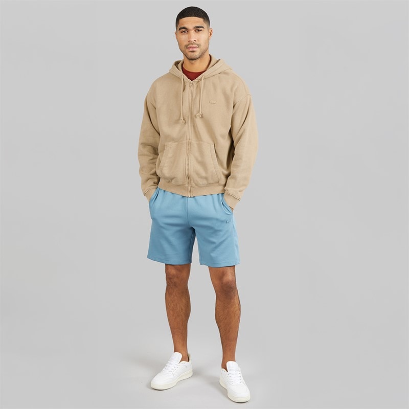 Lacoste Mens Zip Through Hoodie Beige - Image 4