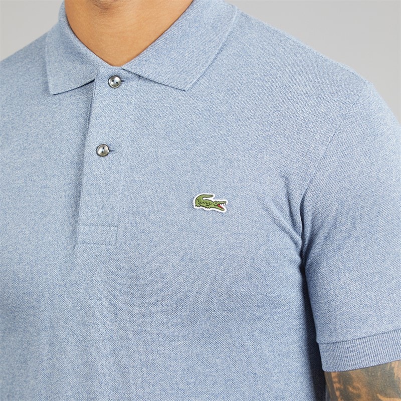 Lacoste Mens Classic Fit Polo Shirt Blue - Image 3
