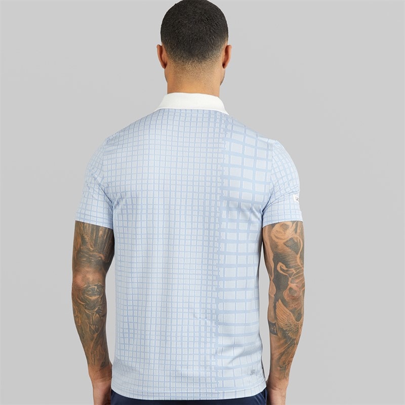 Lacoste Mens Polo Shirt White/Purple - Image 2