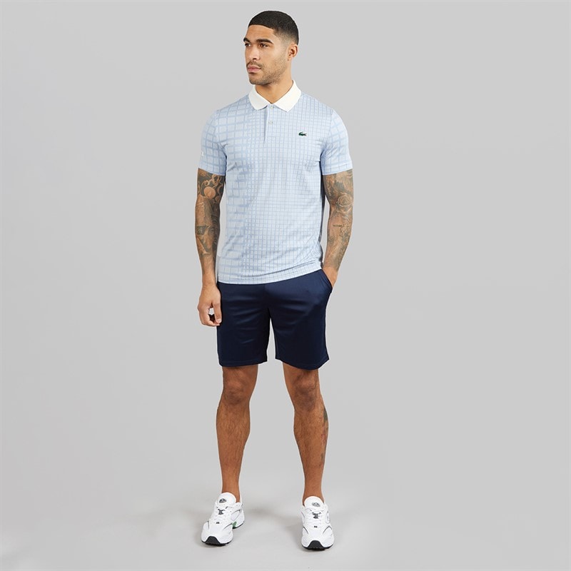 Lacoste Mens Polo Shirt White/Purple - Image 4