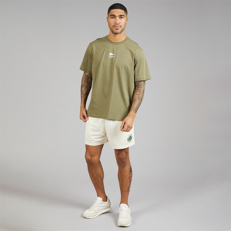 Lacoste Mens Shorts Ecru White - Image 4