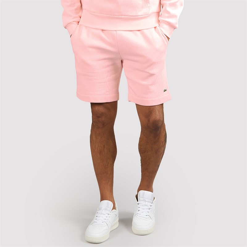 Lacoste Mens Regular Fit Fleece Shorts Light Pink - Image 1