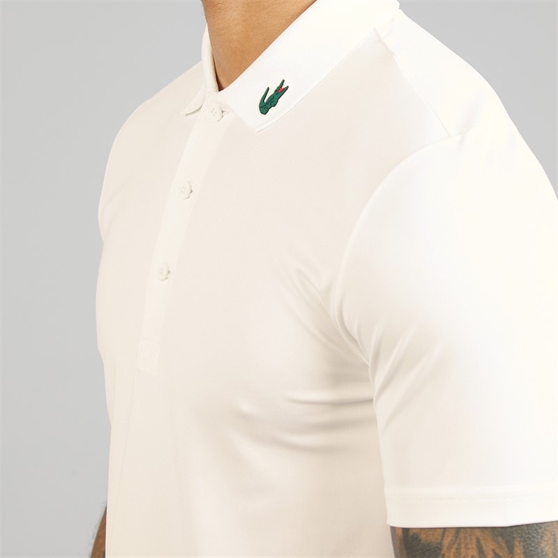 Lacoste Mens Regular Fit Polo Shirt White - Image 3