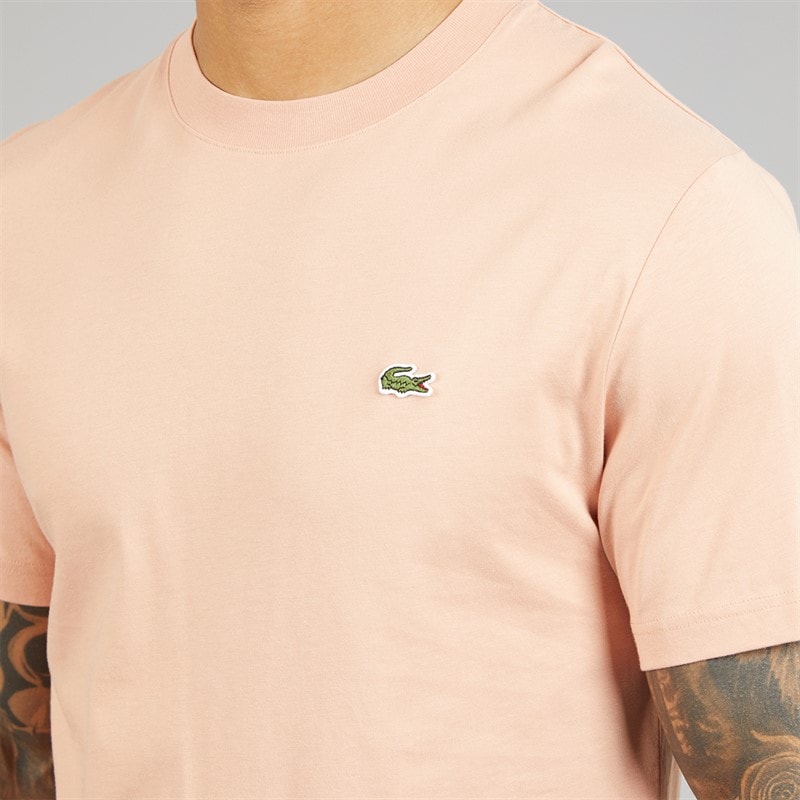 Lacoste Mens T-Shirt Pinkish Beige - Image 3