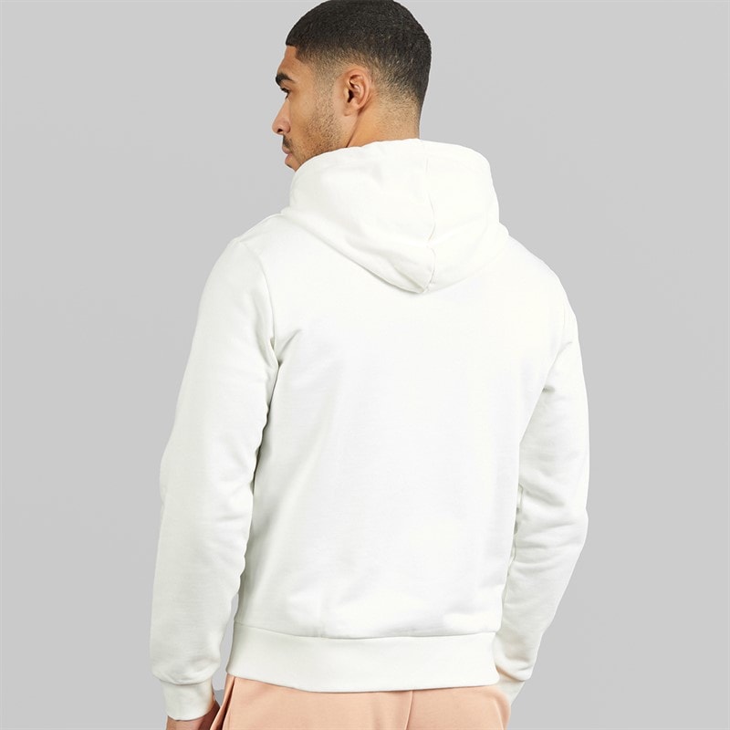 Lacoste Mens Zipped Colour Block Hoodie White/Khaki Green/Purple - Image 2