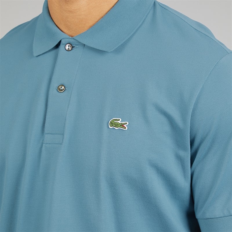 Lacoste Mens Regular Fit Polo Shirt Blue - Image 3