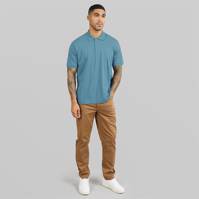 Lacoste Mens Regular Fit Polo Shirt Blue - Image 4