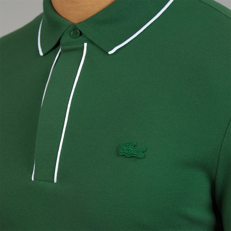 Lacoste Mens Regular Fit Polo Shirt Pine Green - Image 3