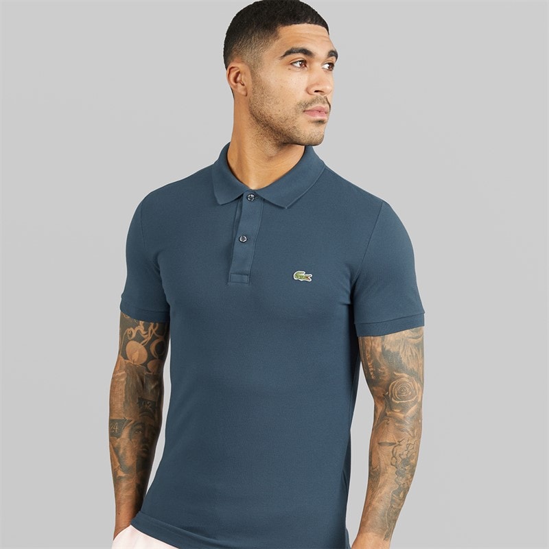 Lacoste Mens Slim Fit Polo Shirt Mineral Blue - Image 1